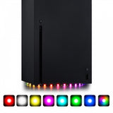 Playvital RGB LED Light Strip for Xbox Series X Console, 7 Colors 29 Effects DIY Decoration Accessories Flexible Tape Lights Strips Kit for Xbox Series X Console with IR Remote - X3LED01