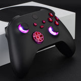 eXtremeRate Multi-Colors Luminated Dpad Thumbsticks Start Back Sync ABXY Buttons for Xbox Series X / S Controller, Scarlet Red Buttons DTF LED Kit for Xbox Core Controller - X3LED05
