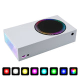 eXtremeRate Playvital RGB LED Light Strip for Xbox Series S Console, 7 Colors 39 Effects Multi Color Changing Flexible Tape Light Strip Kit for Xbox Series S Console with IR Remote, DIY Decoration Accessories - X3LED09