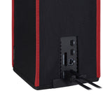 PlayVital Black & Red Trim Nylon Dust Cover for Xbox Series X Console, Soft Neat Lining Dust Guard, Anti Scratch Waterproof Cover Sleeve for Xbox Series X Console - X3PJ010