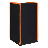 PlayVital Black & Orange Trim Nylon Dust Cover for Xbox Series X Console, Soft Neat Lining Dust Guard, Anti Scratch Waterproof Cover Sleeve for Xbox Series X Console - X3PJ012