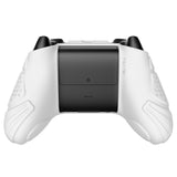 PlayVital Guardian Edition White Ergonomic Soft Anti-slip Controller Silicone Case Cover, Rubber Protector Skins with White Joystick Caps for Xbox Series S and Xbox Series X Controller - HCX3002