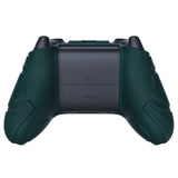 PlayVital Guardian Edition Racing Green Ergonomic Soft Anti-slip Controller Silicone Case Cover, Rubber Protector Skins with Black Joystick Caps for Xbox Series S and Xbox Series X Controller - HCX3004