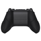 PlayVital Samurai Edition Black Anti-slip Controller Grip Silicone Skin, Ergonomic Soft Rubber Protective Case Cover for Xbox Series S/X Controller with Black Thumb Stick Caps - WAX3001