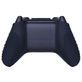 PlayVital Midnight Blue 3D Studded Edition Anti-slip Silicone Cover Skin for Xbox Series X Controller, Soft Rubber Case Protector for Xbox Series S Controller with 6 Black Thumb Grip Caps - SDX3003