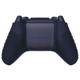 PlayVital Midnight Blue 3D Studded Edition Anti-slip Silicone Cover Skin for Xbox Series X Controller, Soft Rubber Case Protector for Xbox Series S Controller with 6 Black Thumb Grip Caps - SDX3003