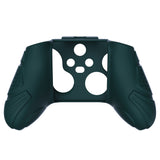 PlayVital Guardian Edition Racing Green Ergonomic Soft Anti-slip Controller Silicone Case Cover, Rubber Protector Skins with Black Joystick Caps for Xbox Series S and Xbox Series X Controller - HCX3004