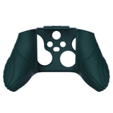 PlayVital Samurai Edition Racing Green Anti-slip Controller Grip Silicone Skin, Ergonomic Soft Rubber Protective Case Cover for Xbox Series S/X Controller with Black Thumb Stick Caps - WAX3004
