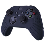 PlayVital Guardian Edition Midnight Blue Ergonomic Soft Anti-slip Controller Silicone Case Cover, Rubber Protector Skins with Black Joystick Caps for Xbox Series S and Xbox Series X Controller - HCX3003