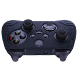 PlayVital Guardian Edition Midnight Blue Ergonomic Soft Anti-slip Controller Silicone Case Cover, Rubber Protector Skins with Black Joystick Caps for Xbox Series S and Xbox Series X Controller - HCX3003