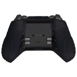 PlayVital Samurai Edition Anti Slip Silicone Case Cover for Xbox Elite Wireless Controller Series 2, Ergonomic Soft Rubber Skin Protector for Xbox Elite Series 2 with Thumb Grip Caps - Black - XBE2M001