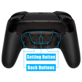 eXtremeRate Remappable RISE4 Remap Kit for Nintendo Switch Pro Controller - Clear Black - XGNPM001