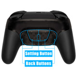 eXtremeRate Remappable RISE4 Remap Kit for Nintendo Switch Pro Controller - Clear Black - XGNPM001