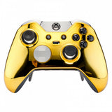 eXtremeRate New Custom Gold Remote Controller Top Shell for Xbox One Elite Model 1698-XOED001