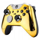 eXtremeRate New Custom Gold Remote Controller Top Shell for Xbox One Elite Model 1698-XOED001