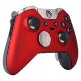 eXtremeRate Soft Touch Red Custom Front Housing Shell for Xbox One Elite Controller Model 1698-XOEP001