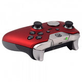 eXtremeRate Soft Touch Red Custom Front Housing Shell for Xbox One Elite Controller Model 1698-XOEP001