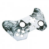 eXtremeRate Soft Touch Grip Wolf Soul Front Housing Shell Faceplate for Microsoft Xbox One Elite Controller Model 1698 with Thumbstick Accent Rings - XOET014