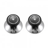 eXtremeRate 2 Pcs Custom Chrome Silver Repair Thumbsticks for Xbox One /Xbox One S /Xbox One X /Xbox One Elite Controller - XOJ0134
