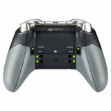eXtremeRate Rubberized Right Left Side Rails, Replacement Rear Handle Grips, Back Panels Faceplates Kits for Xbox One Elite Controller (Model 1698) - XOJ1121