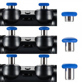 eXtremeRate Blue Metal Magnetic Thumbsticks With Screwdrivers For Xbox One Elite PS4 Slim - XOJ2016