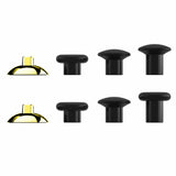 eXtremeRate ThumbsGear Interchangeable Ergonomic Thumbstick for Xbox Series X & S/Xbox One/Xbox One Elite/Xbox One S & X Controller with 3 Height Domed and Concave Grips Adjustable Joystick - Chrome Glossy Gold - XOJ2107