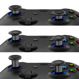 eXtremeRate ThumbsGear Interchangeable Ergonomic Thumbstick for Xbox Series X & S/Xbox One/Xbox One Elite/Xbox One S & X Controller with 3 Height Domed and Concave Grips Adjustable Joystick - Chrome Glossy Blue - XOJ2110