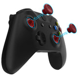 eXtremeRate ThumbsGear Interchangeable Ergonomic Thumbstick for Xbox Series X & S/Xbox One/Xbox One Elite/Xbox One S & X Controller with 3 Height Domed and Concave Grips Adjustable Joystick - Carmine Red - XOJ2111