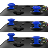eXtremeRate ThumbsGear Interchangeable Ergonomic Thumbstick for Xbox Series X & S/Xbox One/Xbox One Elite/Xbox One S & X Controller with 3 Height Domed and Concave Grips Adjustable Joystick - Blue - XOJ2112