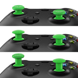 eXtremeRate ThumbsGear Interchangeable Ergonomic Thumbstick for Xbox Series X & S/Xbox One/Xbox One Elite/Xbox One S & X Controller with 3 Height Domed and Concave Grips Adjustable Joystick - Green - XOJ2113