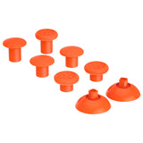 eXtremeRate ThumbsGear Interchangeable Ergonomic Thumbstick for Xbox Series X & S/Xbox One/Xbox One Elite/Xbox One S & X Controller with 3 Height Domed and Concave Grips Adjustable Joystick - Orange - XOJ2115