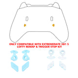 eXtremeRate Heaven Blue Soft Touch Grip Replacement Redesigned Back Buttons HK3 HK4 Trigger lock K1 K2 Paddles for eXtremeRate Xbox One S X Controller LOFTY Remap & Trigger Stop Kit - XOMD0038