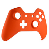 eXtremeRate Soft Touch Orange Face Plate Front Shell Custom Kits for Xbox One Controller - XOMSF06
