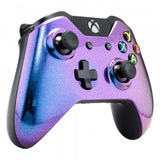 eXtremeRate Purple & Blue Chameleon Face Plate Front Shell Custom Kits for Xbox One Controller - XOMSF21