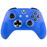 eXtremeRate Blue Soft Silicone Rubber Protective Skin Case Cover for Xbox One X & One S Controller - XOQ026