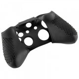 eXtremeRate Black Soft Silicone Rubber Protective Skin Case Cover for Xbox One X & One S Controller - XOQ027