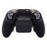 eXtremeRate Black Soft Anti-Slip Silicone Cover Skins, Controller Protective Case for New Xbox One Elite Series 2 -XOQ030