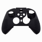 eXtremeRate Black Soft Anti-Slip Silicone Cover Skins, Controller Protective Case for New Xbox One Elite Series 2 -XOQ030