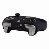 eXtremeRate Black Soft Anti-Slip Silicone Cover Skins, Controller Protective Case for New Xbox One Elite Series 2 -XOQ030