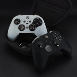 eXtremeRate Black Soft Anti-Slip Silicone Cover Skins, Controller Protective Case for New Xbox One Elite Series 2 -XOQ030