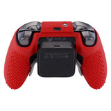 eXtremeRate Red Soft Anti-Slip Silicone Cover Skins, Controller Protective Case for New Xbox One Elite Series 2 (Model 1797 and Core Model 1797) with Thumb Grips Analog Caps -XBOWP0043GC