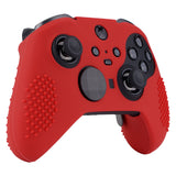 eXtremeRate Red Soft Anti-Slip Silicone Cover Skins, Controller Protective Case for New Xbox One Elite Series 2 (Model 1797 and Core Model 1797) with Thumb Grips Analog Caps -XBOWP0043GC