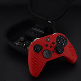 eXtremeRate Red Soft Anti-Slip Silicone Cover Skins, Controller Protective Case for New Xbox One Elite Series 2 (Model 1797 and Core Model 1797) with Thumb Grips Analog Caps -XBOWP0043GC