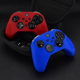 eXtremeRate Red Soft Anti-Slip Silicone Cover Skins, Controller Protective Case for New Xbox One Elite Series 2 (Model 1797 and Core Model 1797) with Thumb Grips Analog Caps -XBOWP0043GC