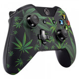 eXtremeRate Green Weeds Soft Touch Grip Front Shell Cover for Xbox One Remote Controller - XOT053