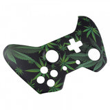 eXtremeRate Green Weeds Soft Touch Grip Front Shell Cover for Xbox One Remote Controller - XOT053