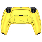 eXtremeRate Chrome Gold Back Paddles Remappable Rise 2.0 Remap Kit for PS5 Controller BDM-010/020, Upgrade Board & Redesigned Back Shell & Back Buttons Attachment for PS5 Controller - Controller NOT Included - XPFD4001G2