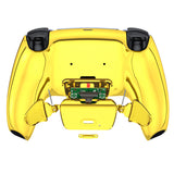 eXtremeRate Chrome Gold Back Paddles Remappable Rise 2.0 Remap Kit for PS5 Controller BDM-010/020, Upgrade Board & Redesigned Back Shell & Back Buttons Attachment for PS5 Controller - Controller NOT Included - XPFD4001G2