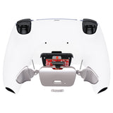 eXtremeRate Silver Real Metal Buttons (RMB) Version RISE 2.0 Remap Kit for PS5 Controller BDM-010/020 - White - XPFJ7003