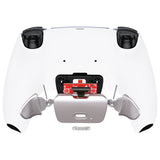 eXtremeRate Silver Real Metal Buttons (RMB) Version RISE Remap Kit for PS5 Controller BDM-030/040 - White - XPFJ7003G3
